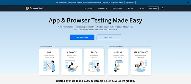 BrowserStack 官方網站